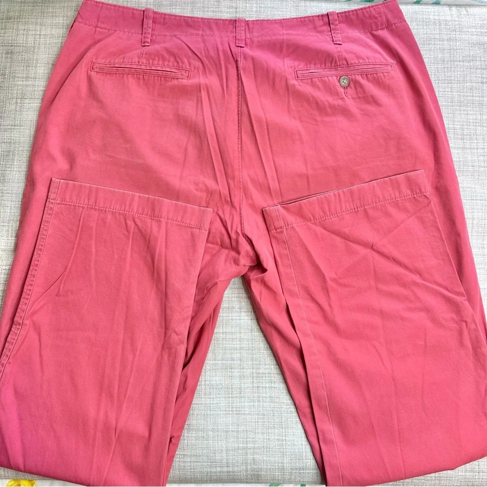 J. Crew retro (2010) regular fit 💯% cotton pants, washed salmon, 38x32
